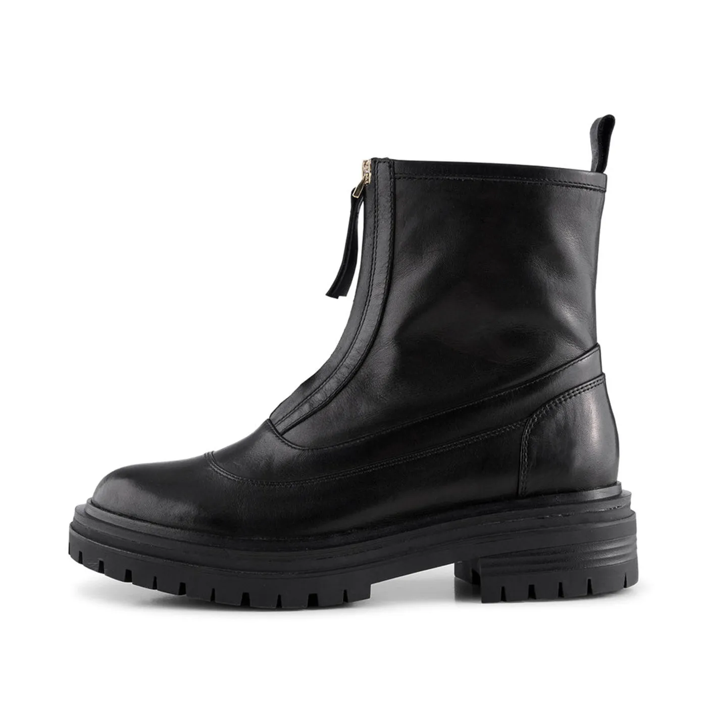 Franka boot leather - BLACK