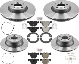 Front Rear Performance Carbon Disc Brake Rotors for BMW X5 V8 4.8L 2007-2009