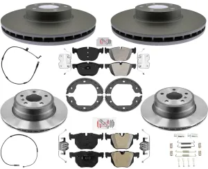 Front Rear Performance Carbon Disc Brake Rotors for BMW X5 xDrive35i 3.0L 10-18