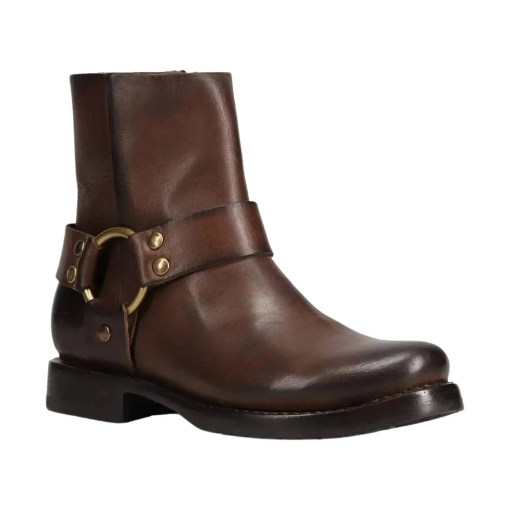 Frye Women's Veronica Harness Short Bootie - Chocolate