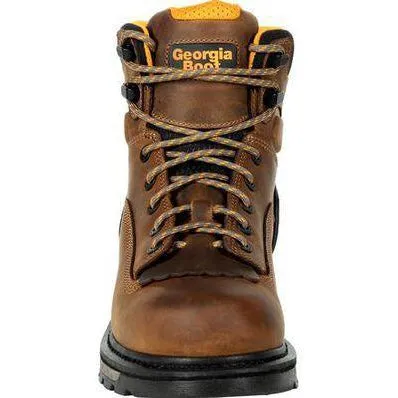 Georgia Men's LTX 6" Comp Toe WP Carbo-Tec Work Boot- Brown - GB00391