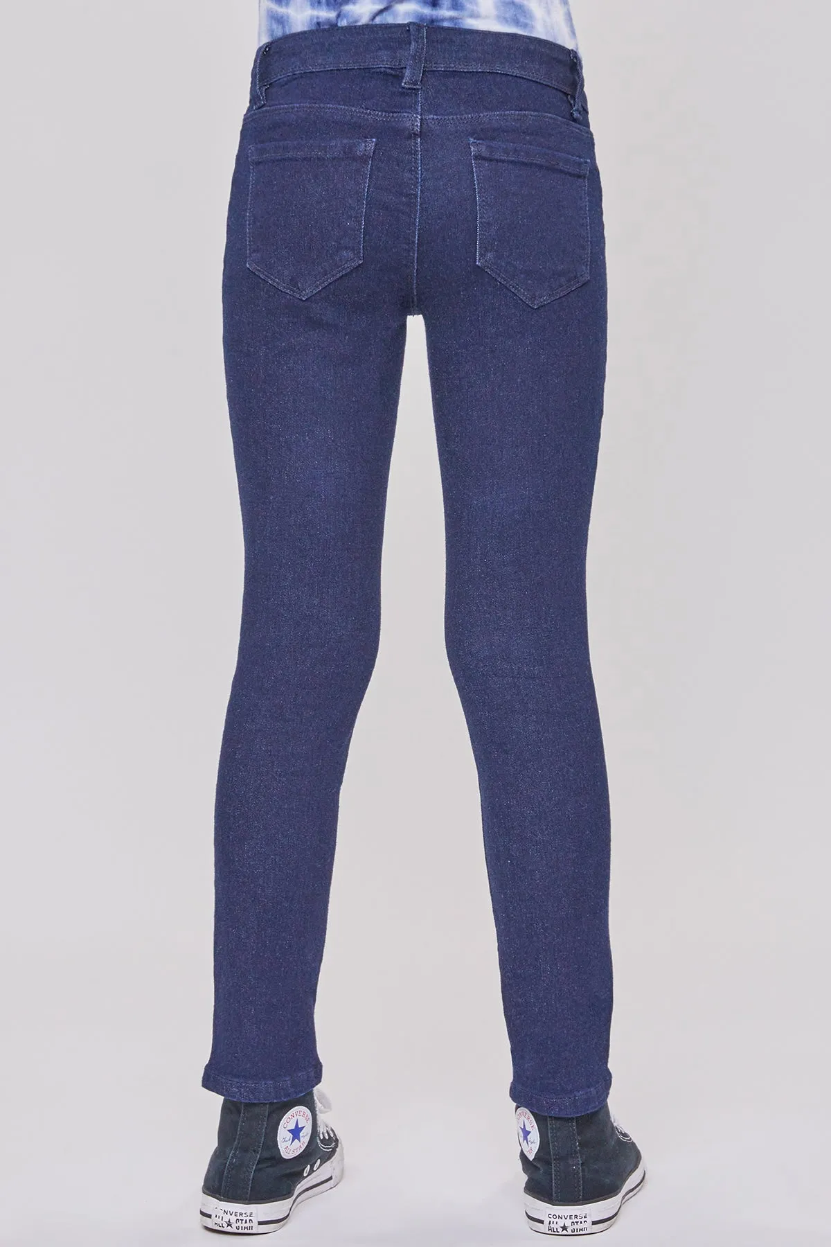 Girls Essential Skinny Jeans With Faux Front Pockets