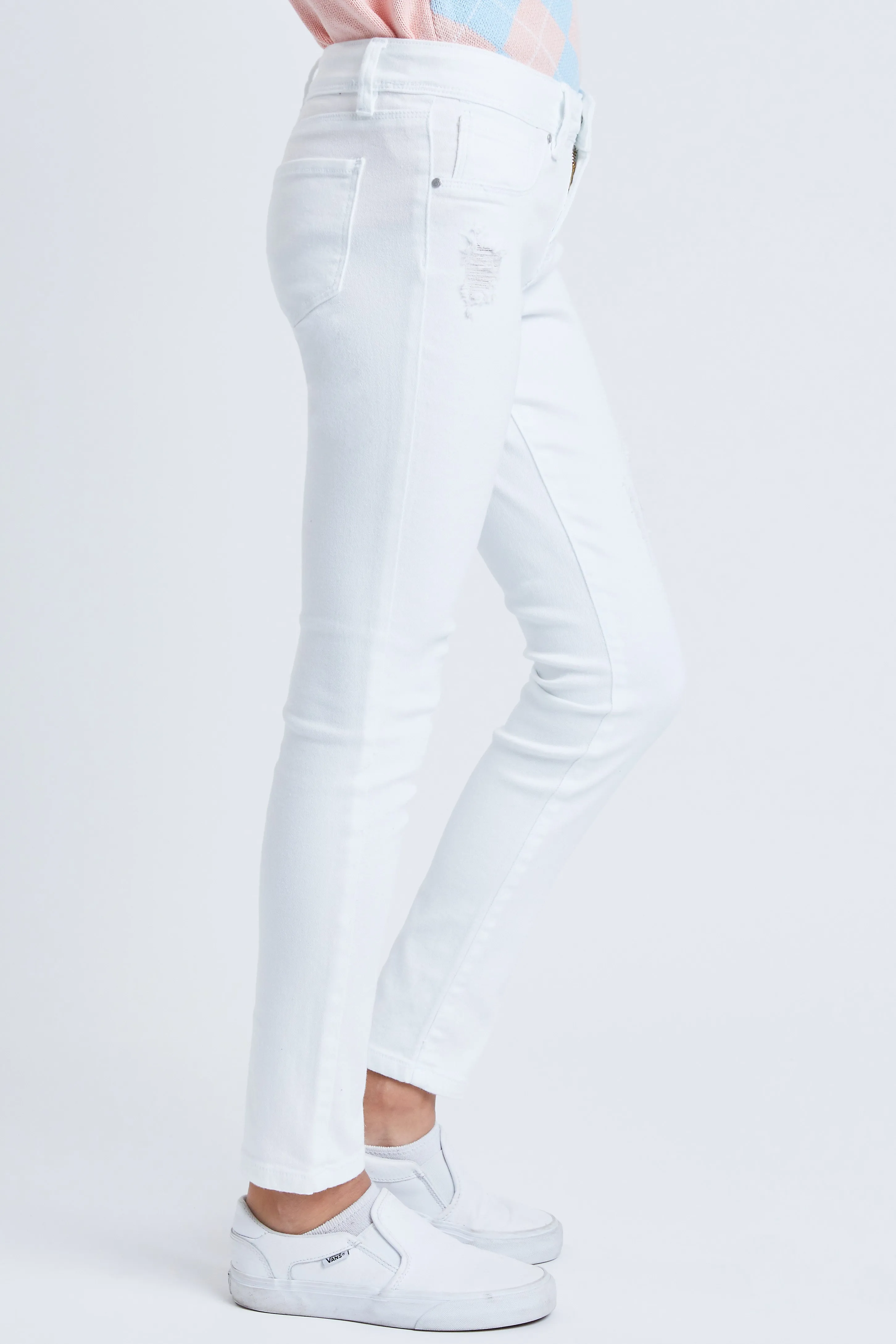 Girls Essential Skinny Jeans With Faux Front Pockets