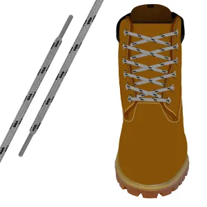 Grey/Black Kevlar® Xtreme™ Round Boot Lace