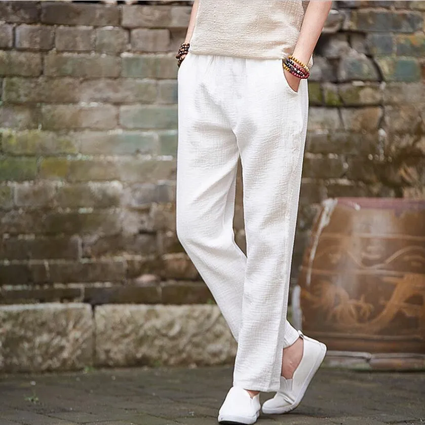 Hamis Plus Size Linen Pants