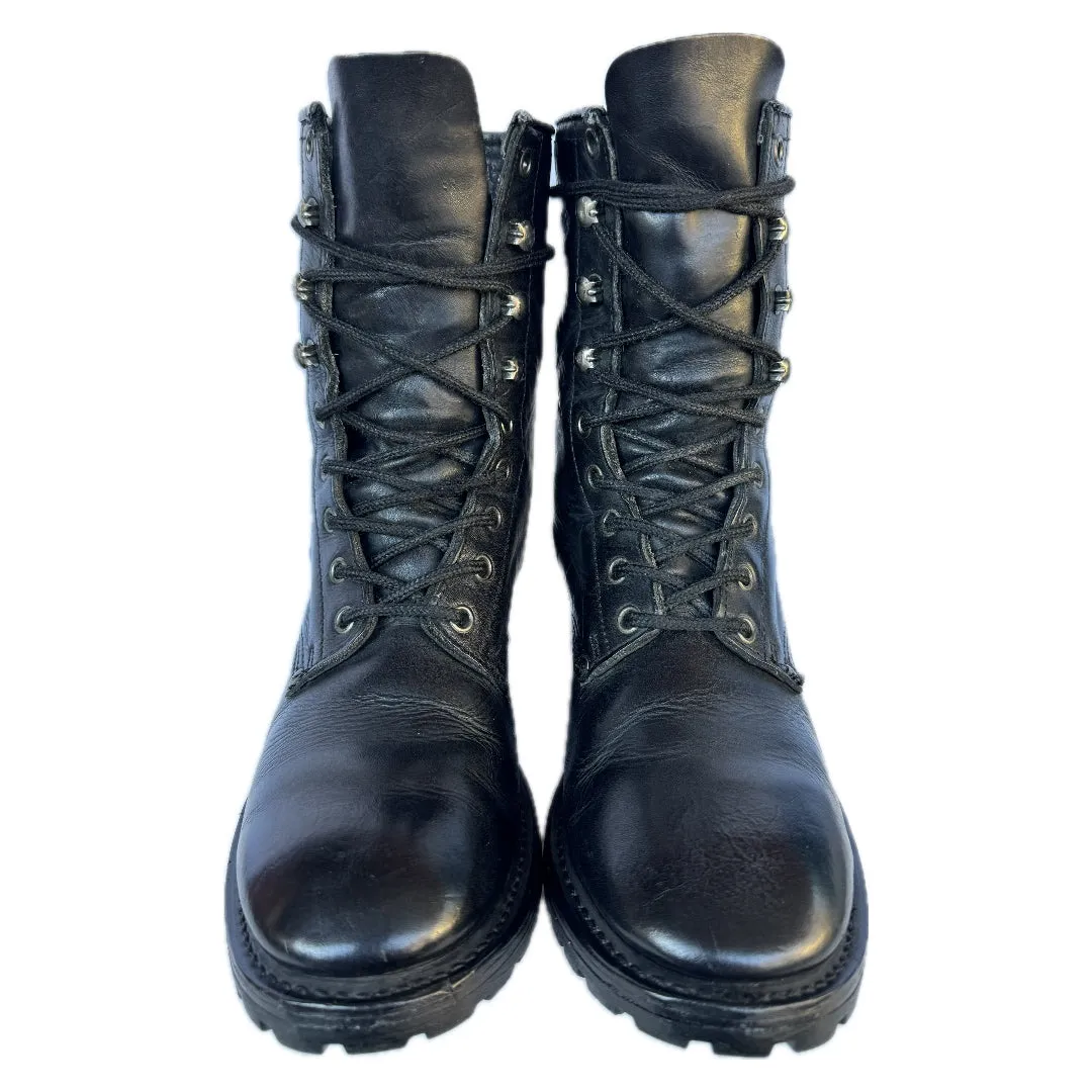 HARLEY-DAVIDSON Vintage Lace Up Eagle Biker Moto Boots