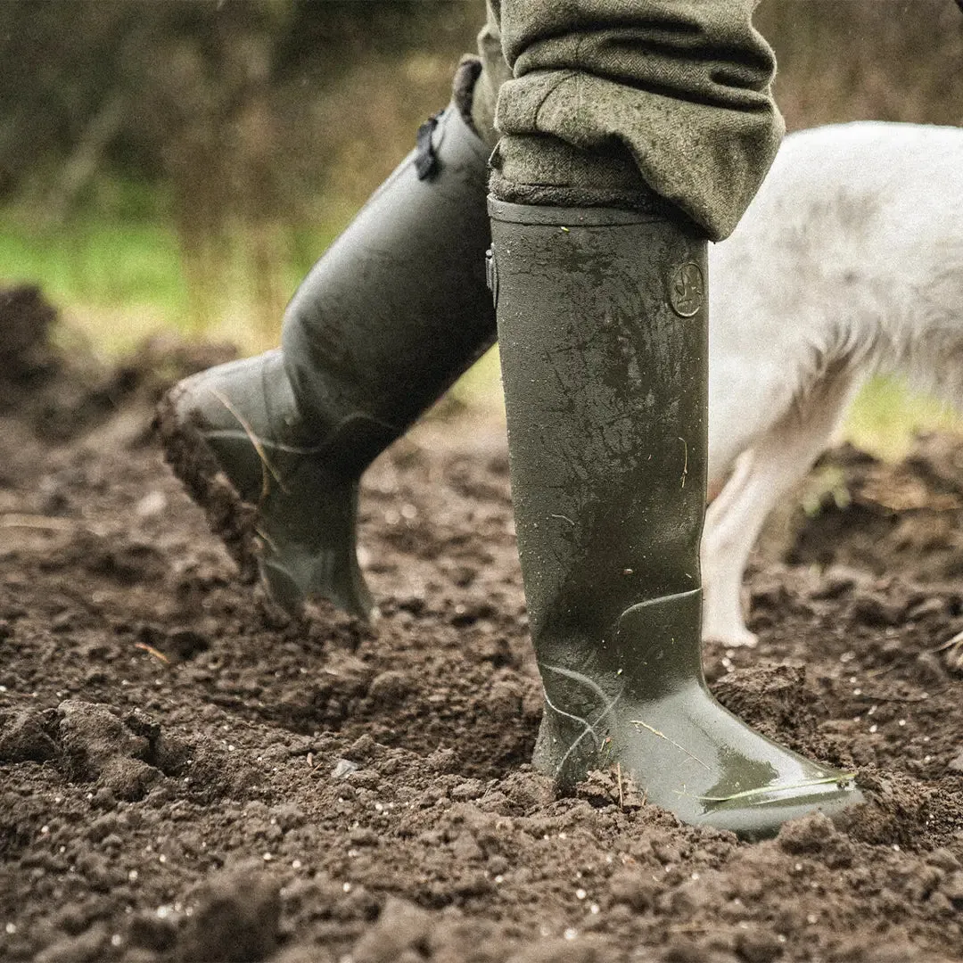 Hillside Enforced Wellington Boot - Pine Green by Seeland