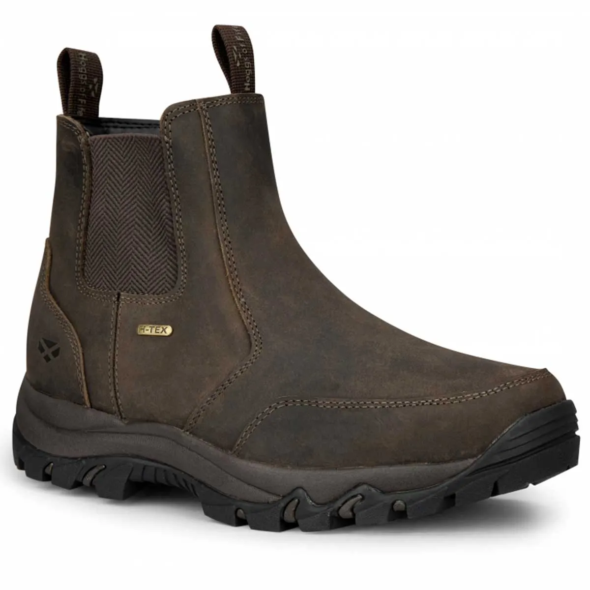 HOGGS OF FIFE Creagan Waterproof H-Tex Dealer Boots - Waxy Brown