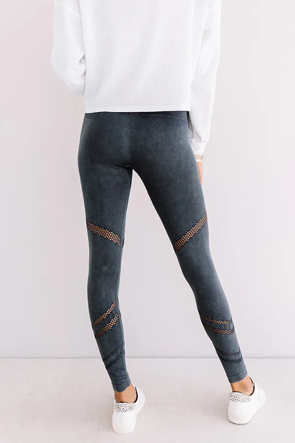 Honor Roll High Waist Legging In Navy