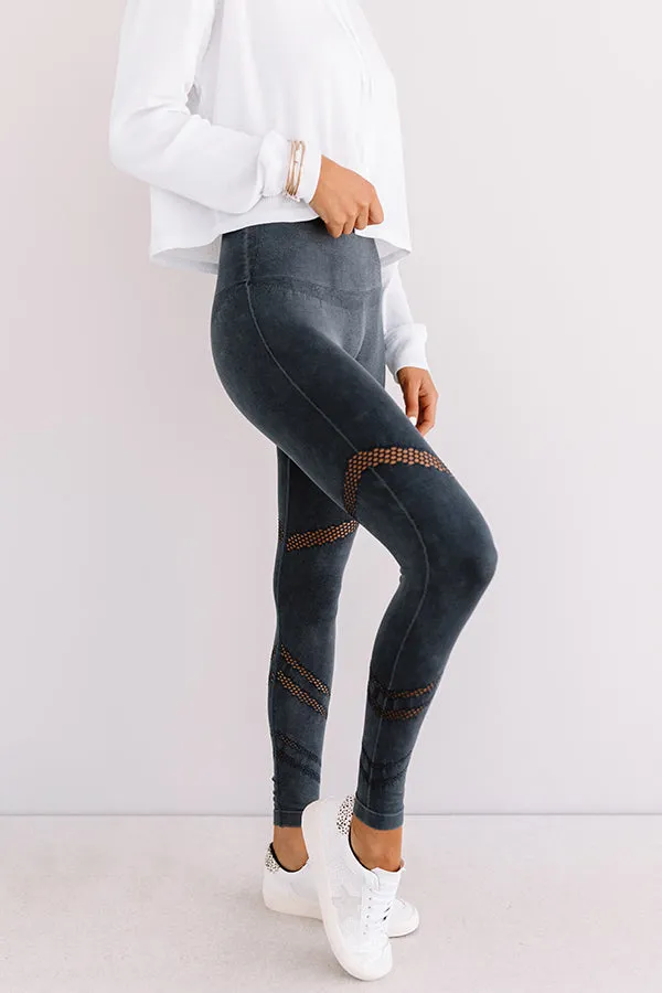 Honor Roll High Waist Legging In Navy