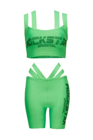 Jinx Bike Short Set-Neon Green