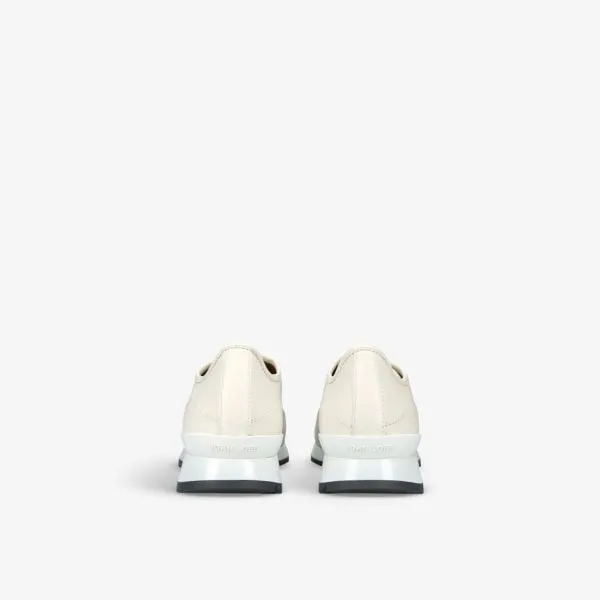 John Lobb Leather Low Top Sneakers Foundry II Bone