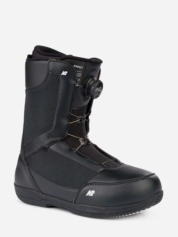 K2 2023 Market Men's Snowboard Boots Black