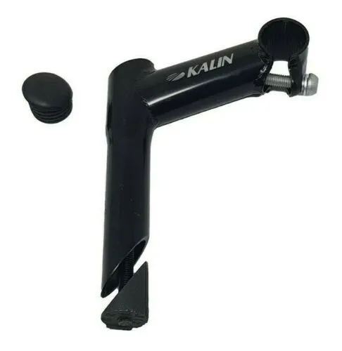 KALIN 25.4MM QUILL MTB BIKE STEEL HANDLEBAR STEM 80MM REACH 20 DEGREE RISE BLACK