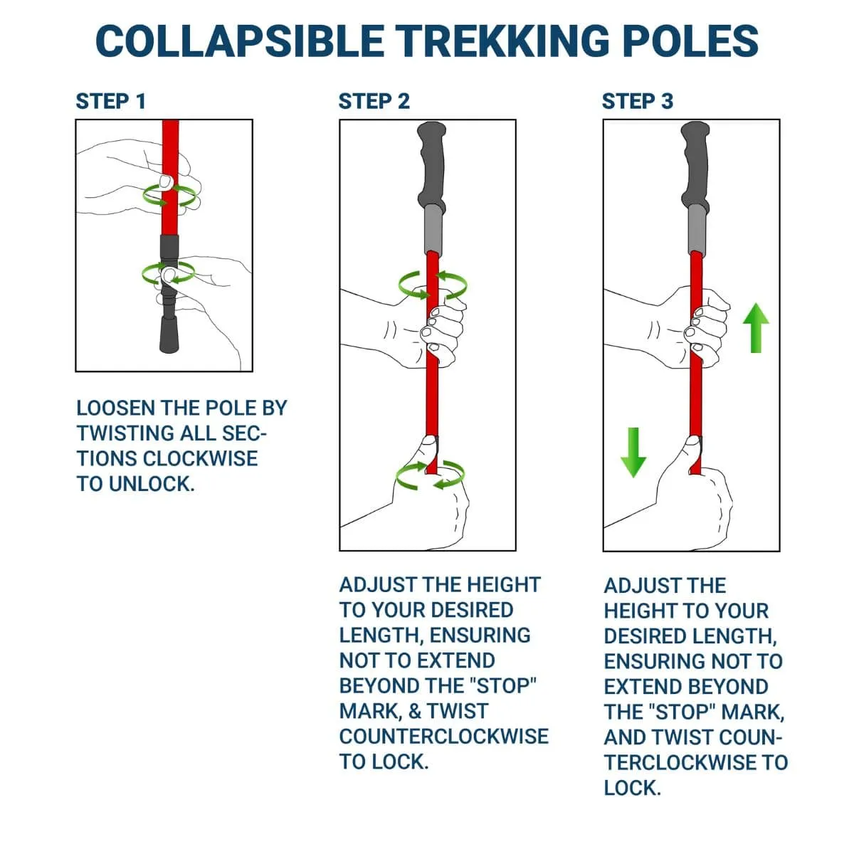 Kaza Collapsible Trekking Pole - Explorer Series