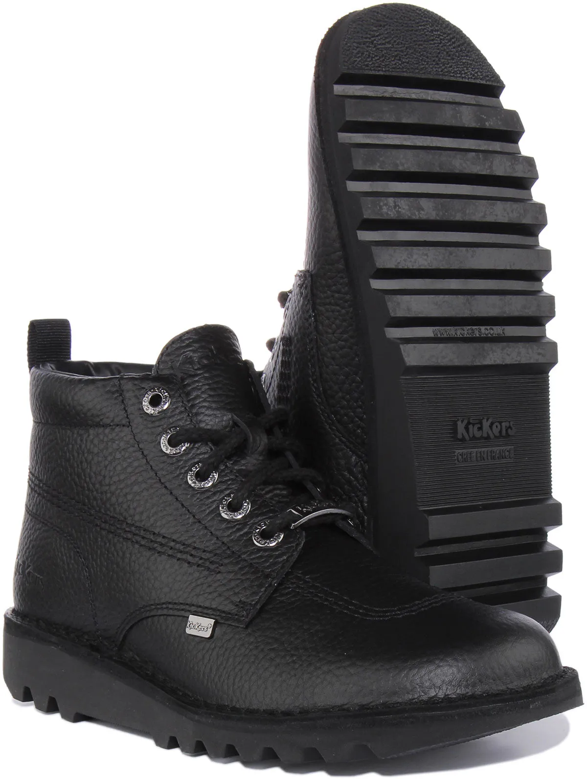 Kickers Kick Hi Tumble In Black