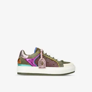 Kurt Geiger London Leather Southbank Tag Low Top Sneakers, Green