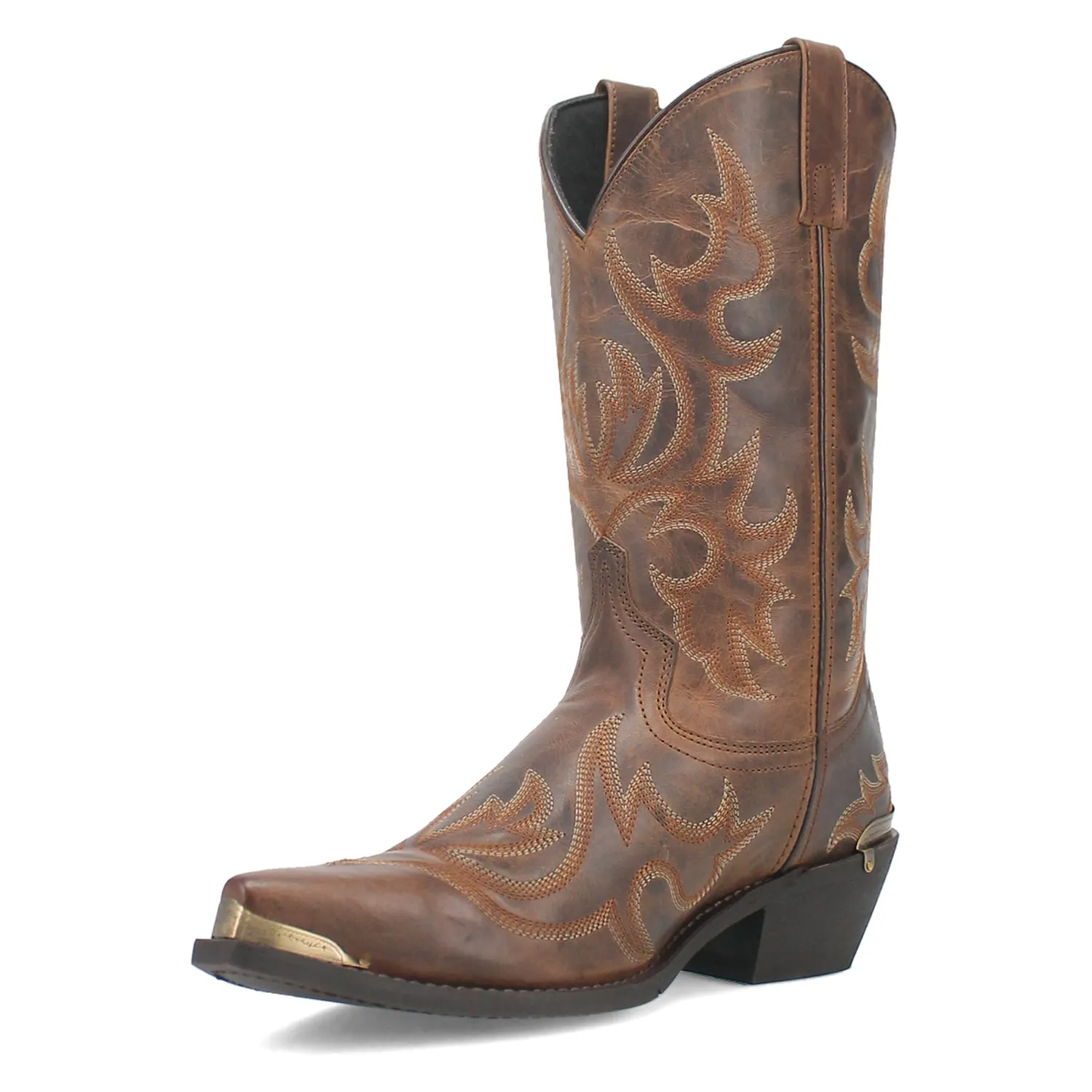 Laredo Mens Jameson Tan Leather Cowboy Boots