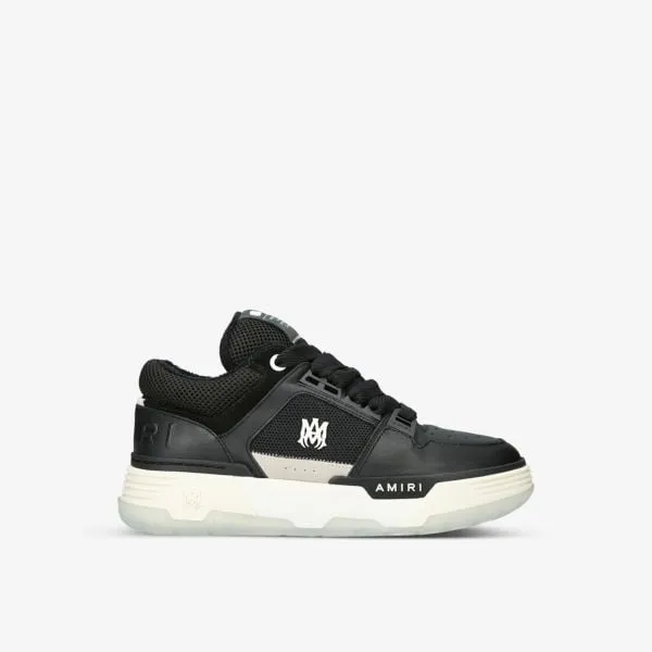 Leather low top sneakers MA-1 with thick sole Amiri, black