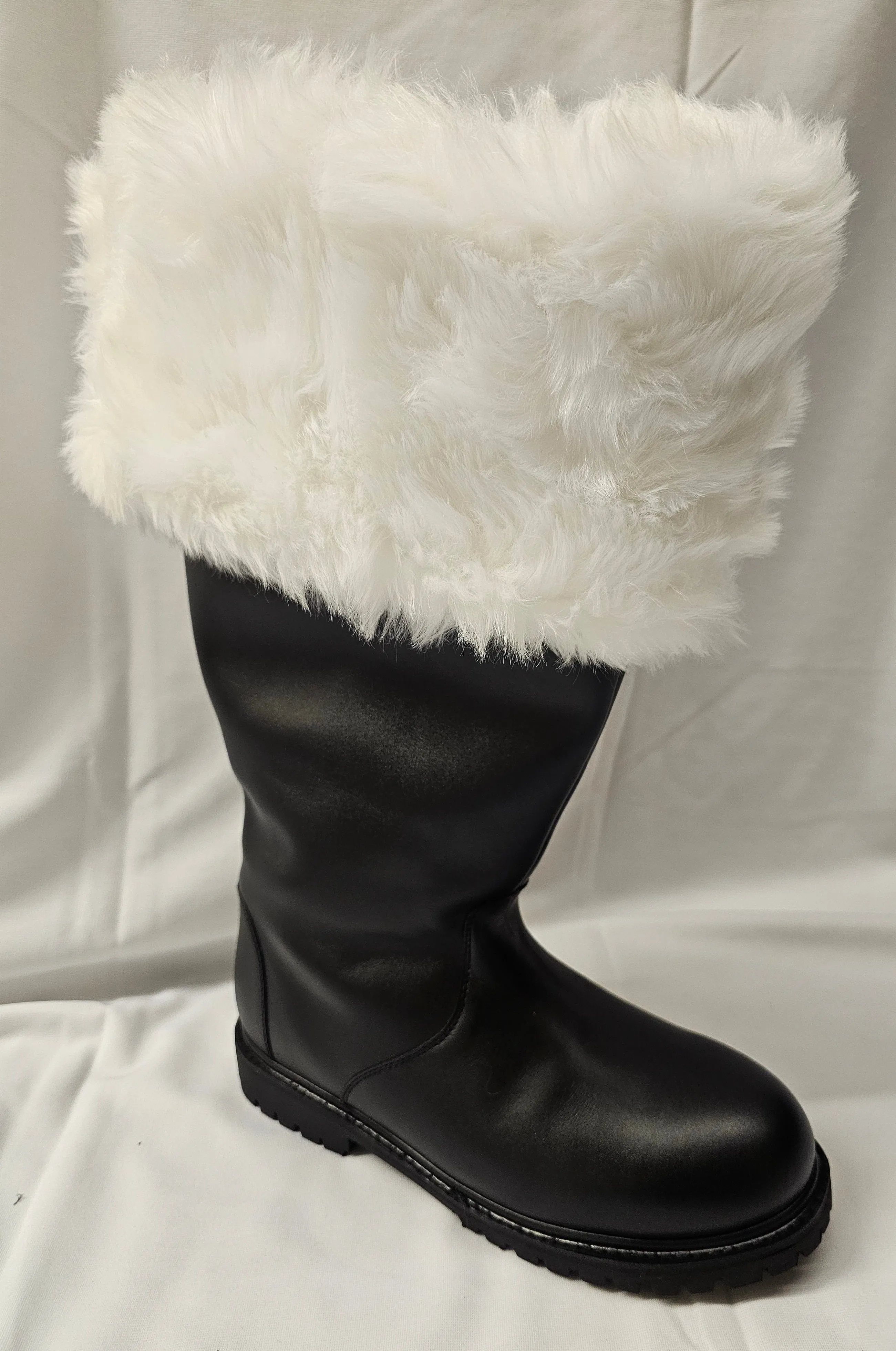 Leather Santa Boot / Professional Santa Boots / Wide Calf / Wide Width