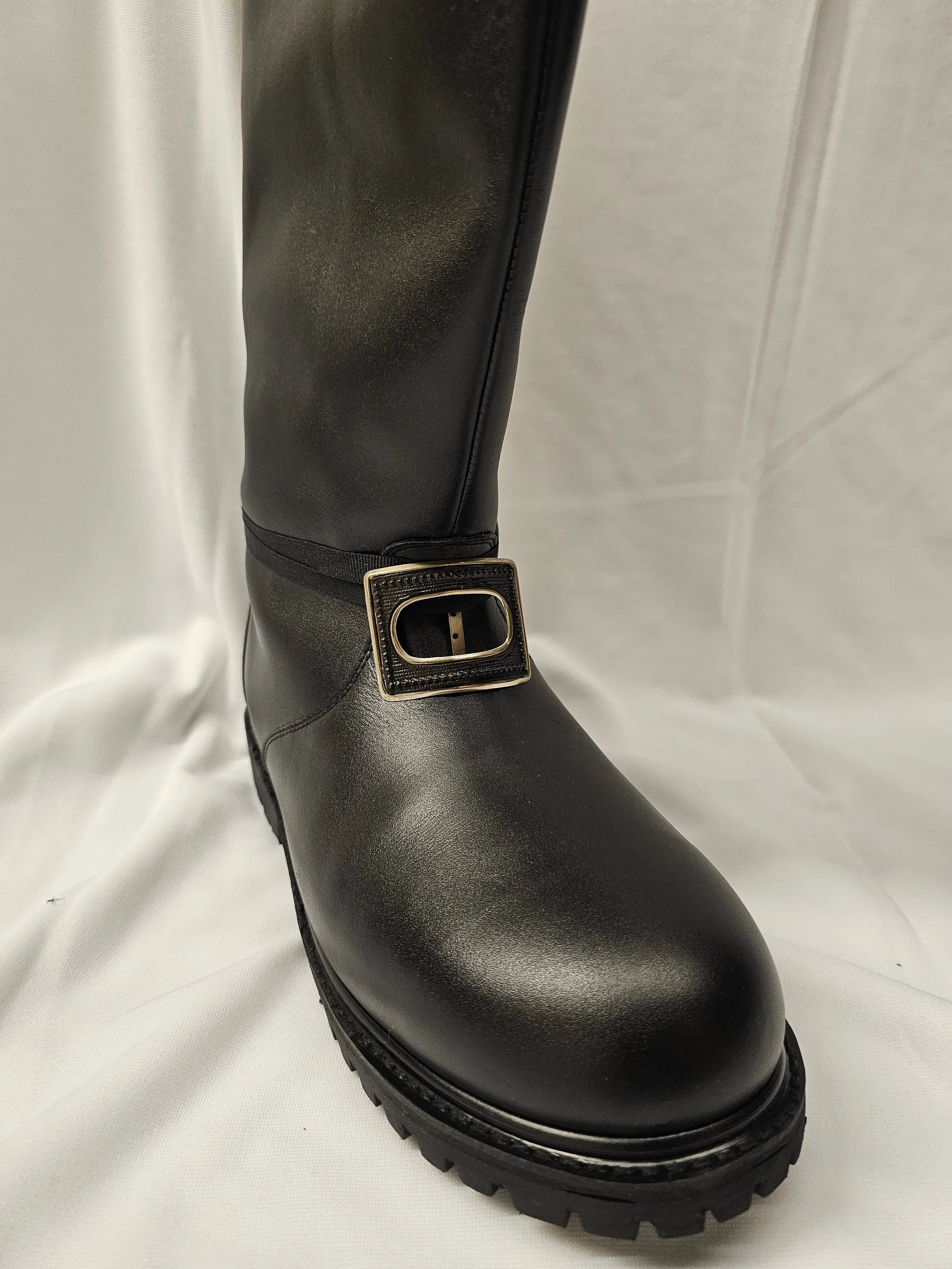 Leather Santa Boot / Professional Santa Boots / Wide Calf / Wide Width