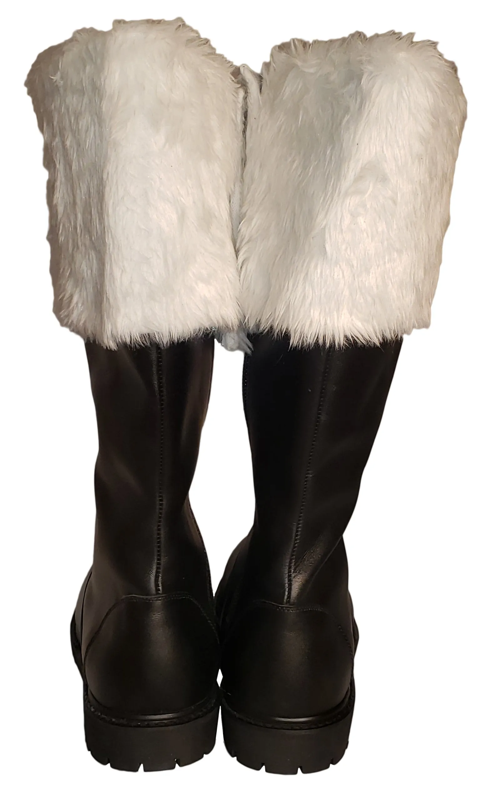 Leather Santa Boot / Professional Santa Boots / Wide Calf / Wide Width