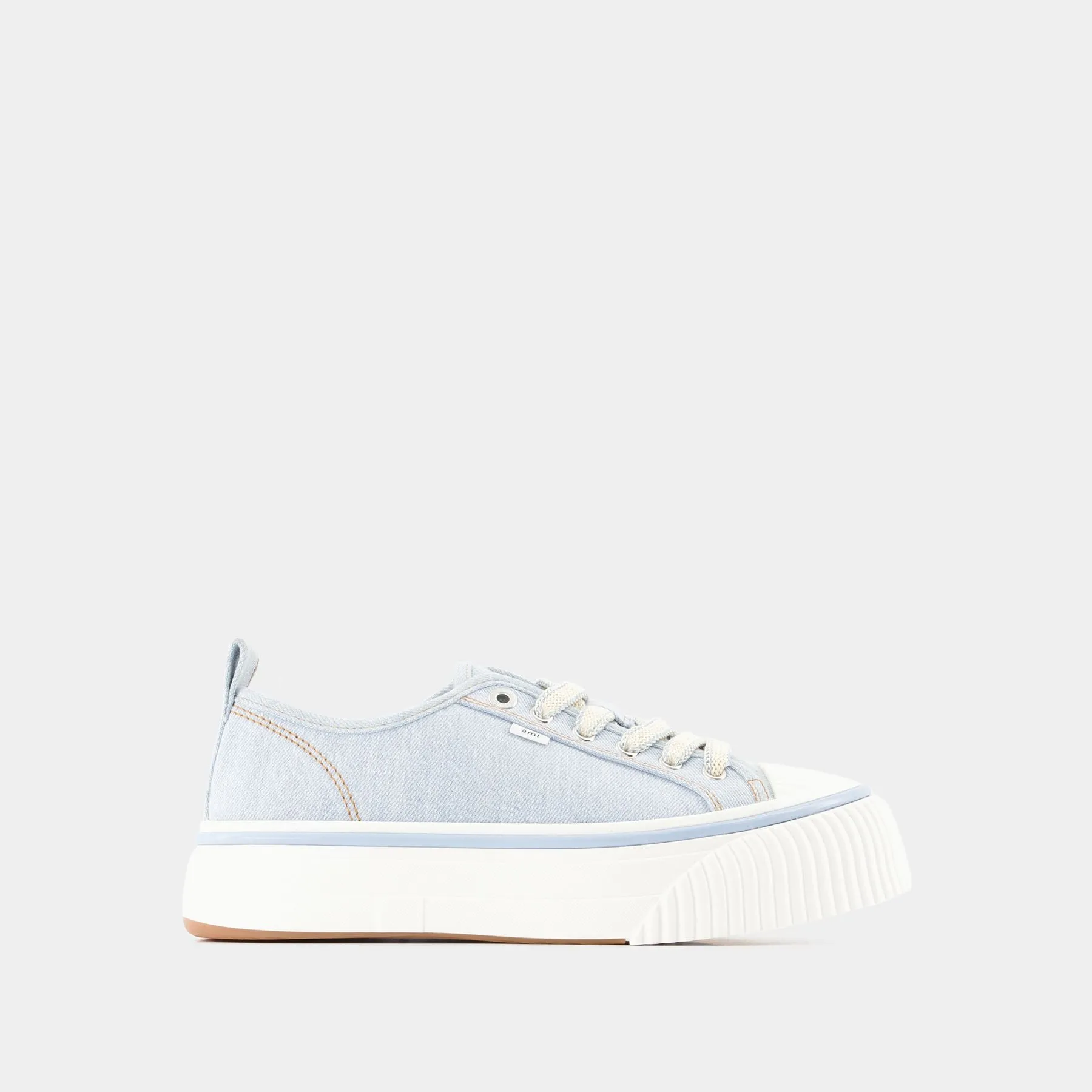 Low Top Ami 1980 Snk Sneakers - Ami Paris - Blue Javel - Canva