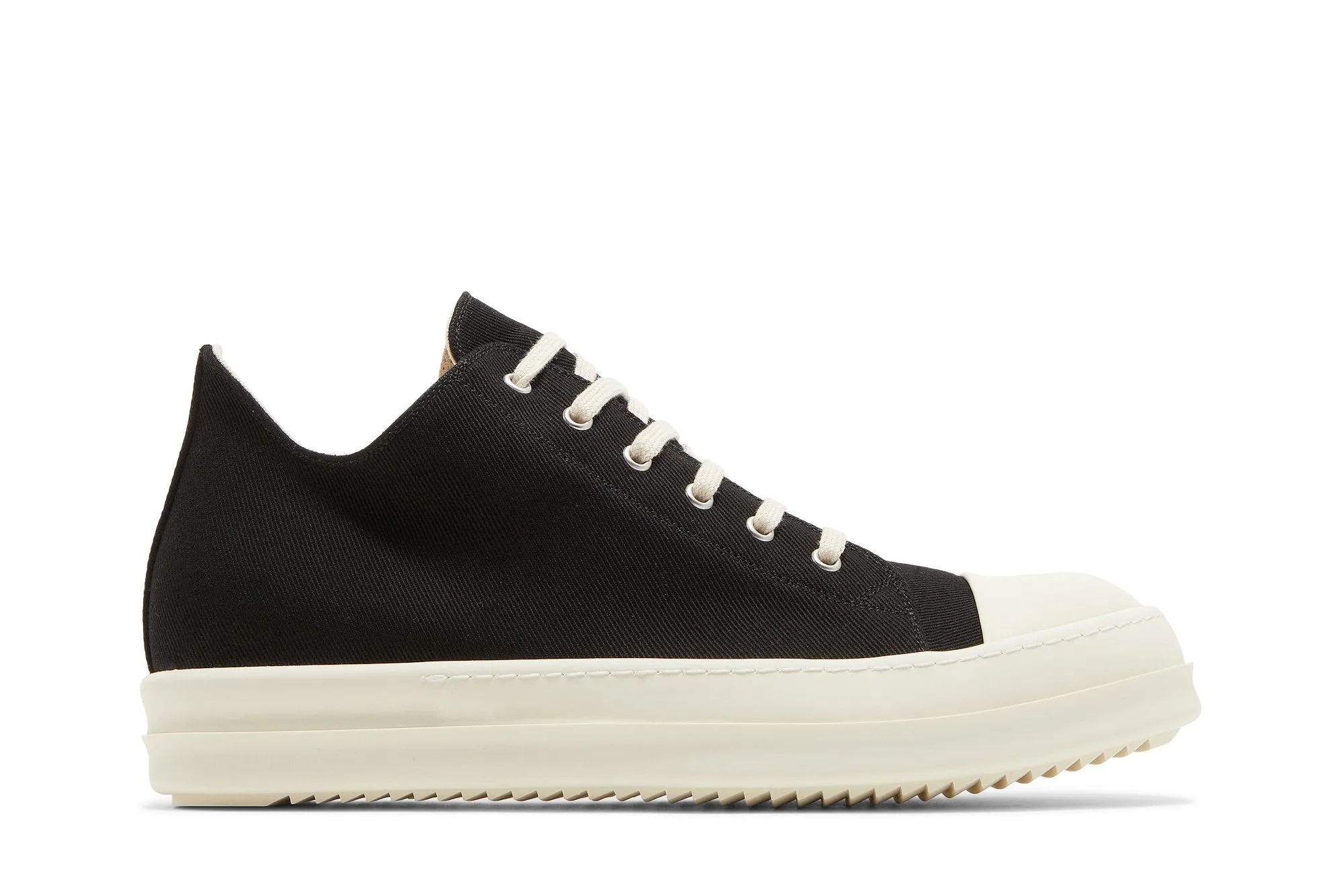 Low-top sneakers Rick Owens DRKSHDW Strobe Cotton Denim Low, black