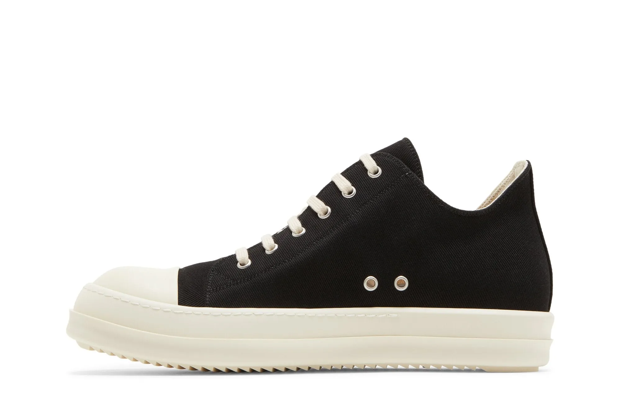 Low-top sneakers Rick Owens DRKSHDW Strobe Cotton Denim Low, black