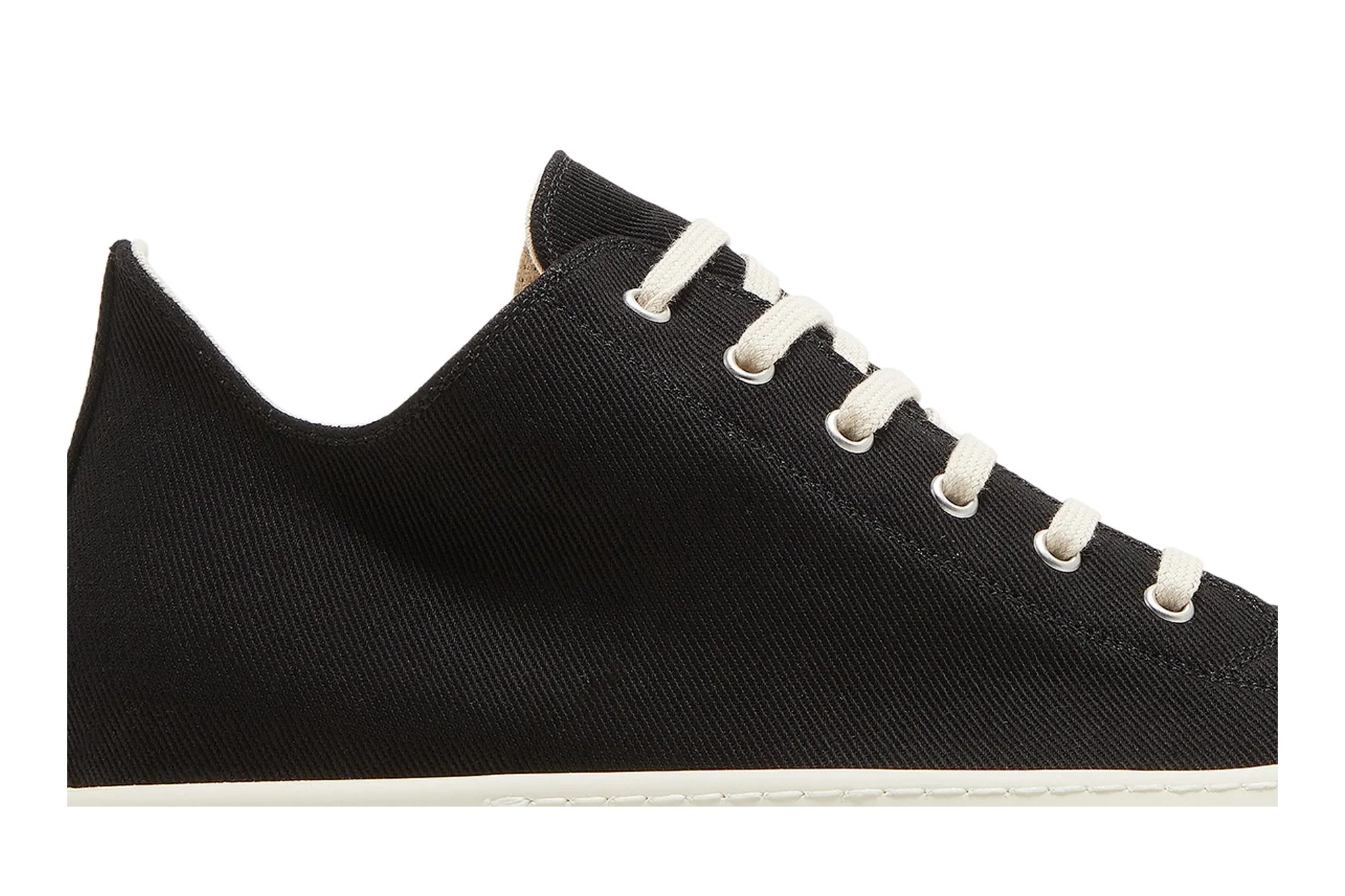 Low-top sneakers Rick Owens DRKSHDW Strobe Cotton Denim Low, black