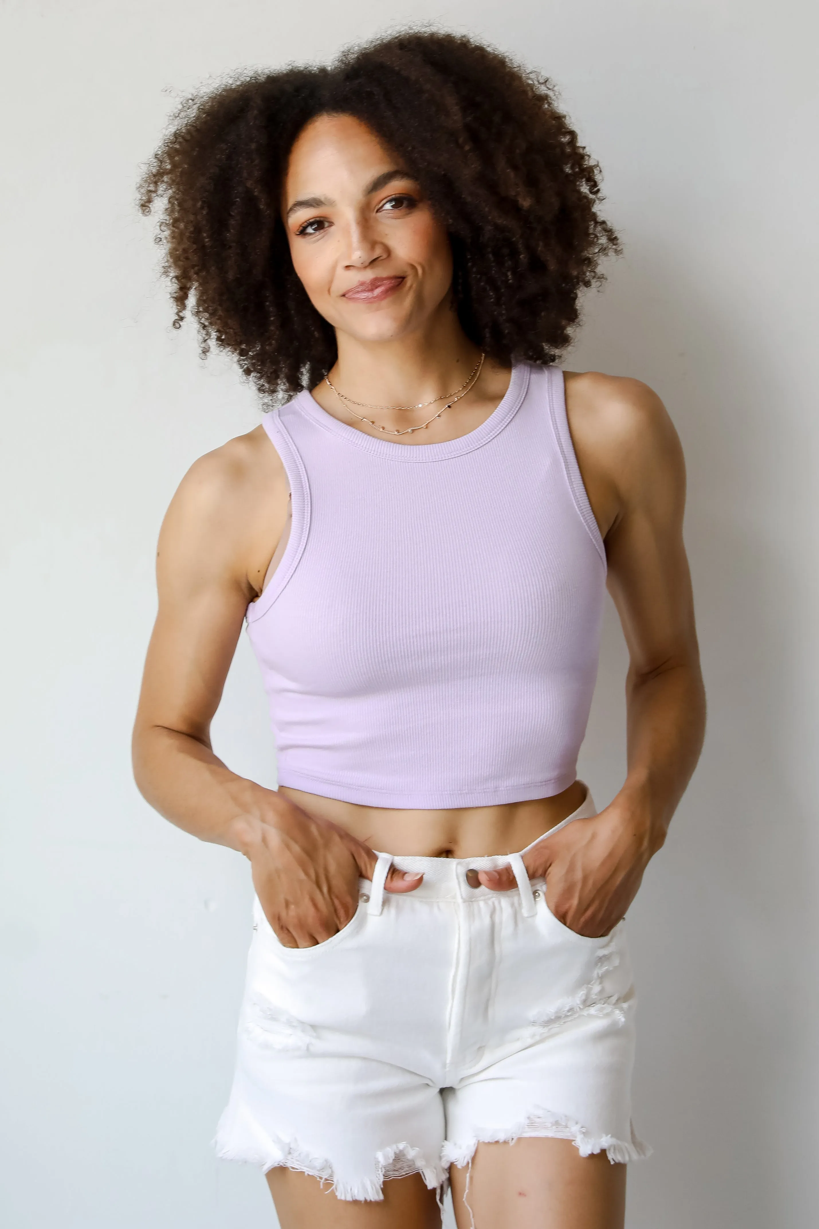 Lydia Everyday Cropped Tank - DU DEAL