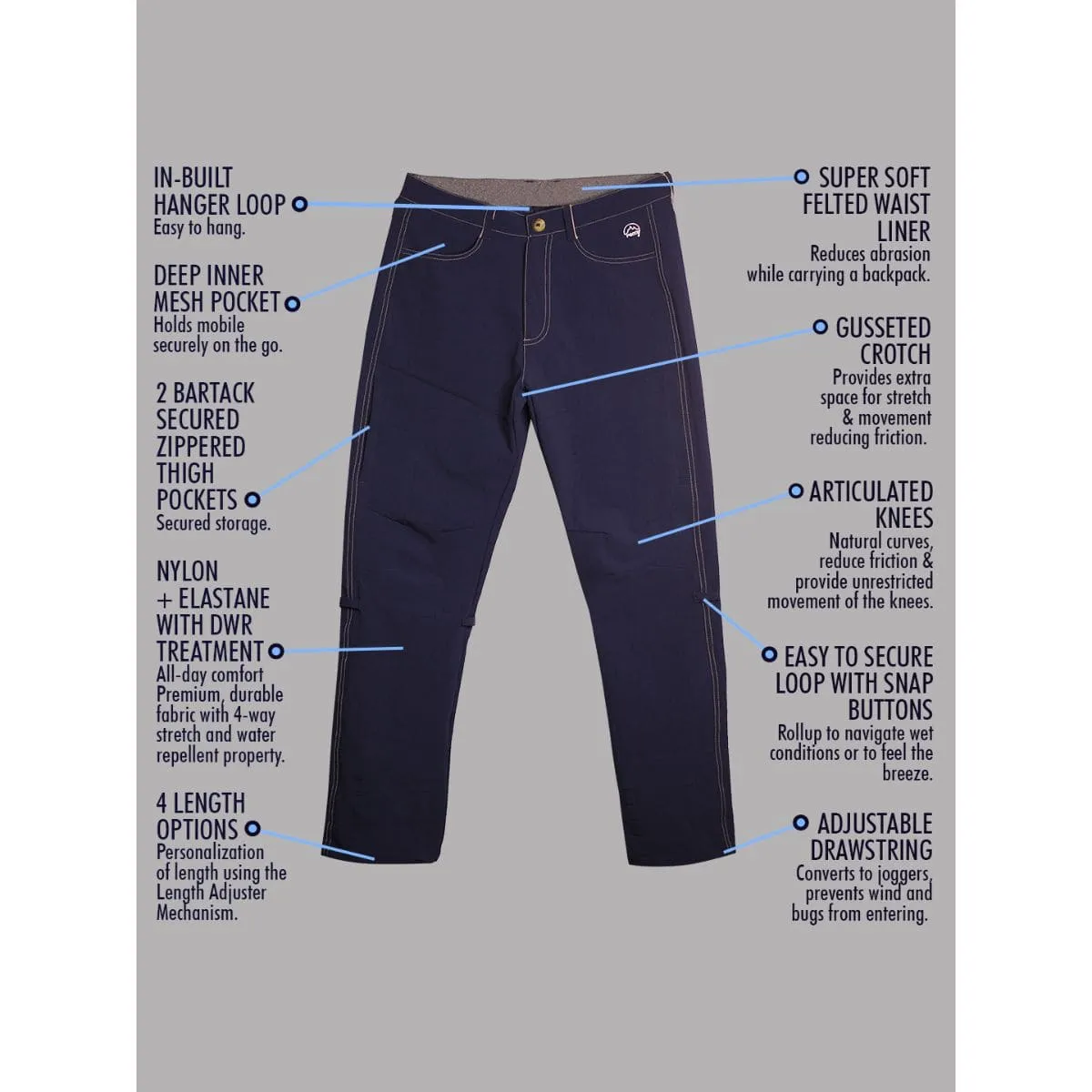 Men's Nomadic Alpine Pants - Adventure Blue