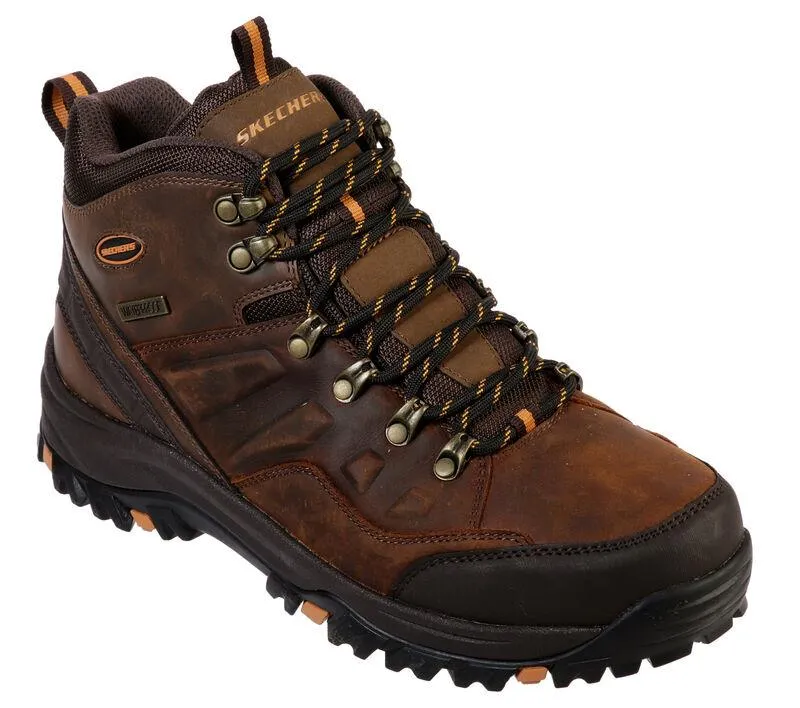 Men's Wide Fit Skechers 65529 Relaxed Fit Relment Traven Hiking Boots