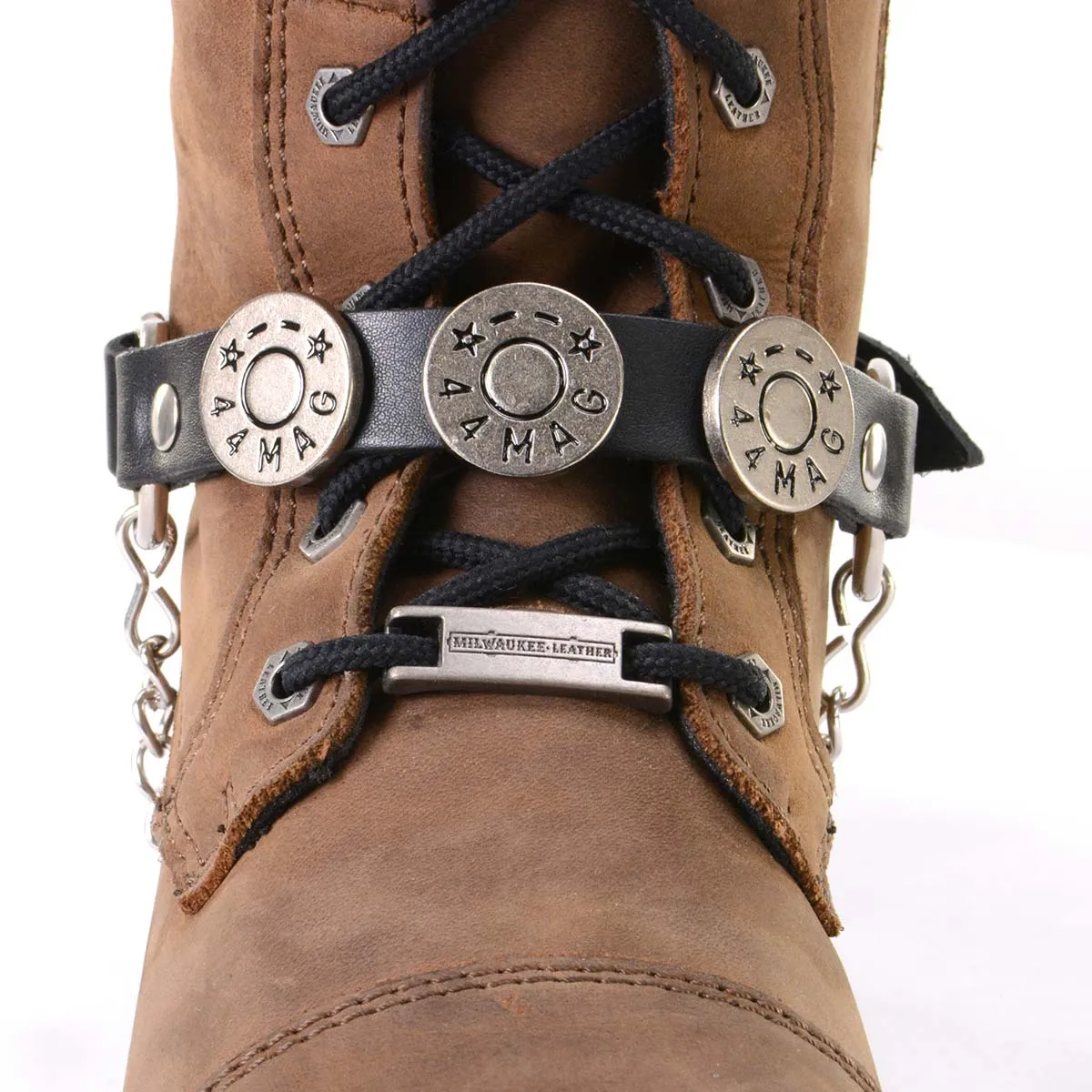 Milwaukee Leather MLA3004 Silver Biker Chain for Motorcycle Boots with