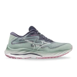 Mizuno Women's Wave Rider 27 SSW - Blue Surf/Snow White