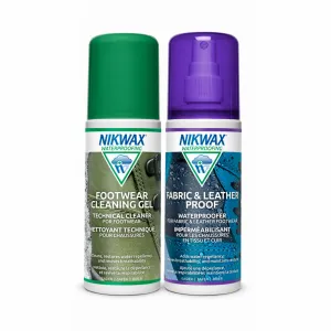 Nikwax Fabric & Leather Proof   Cleaner DUO-Pack