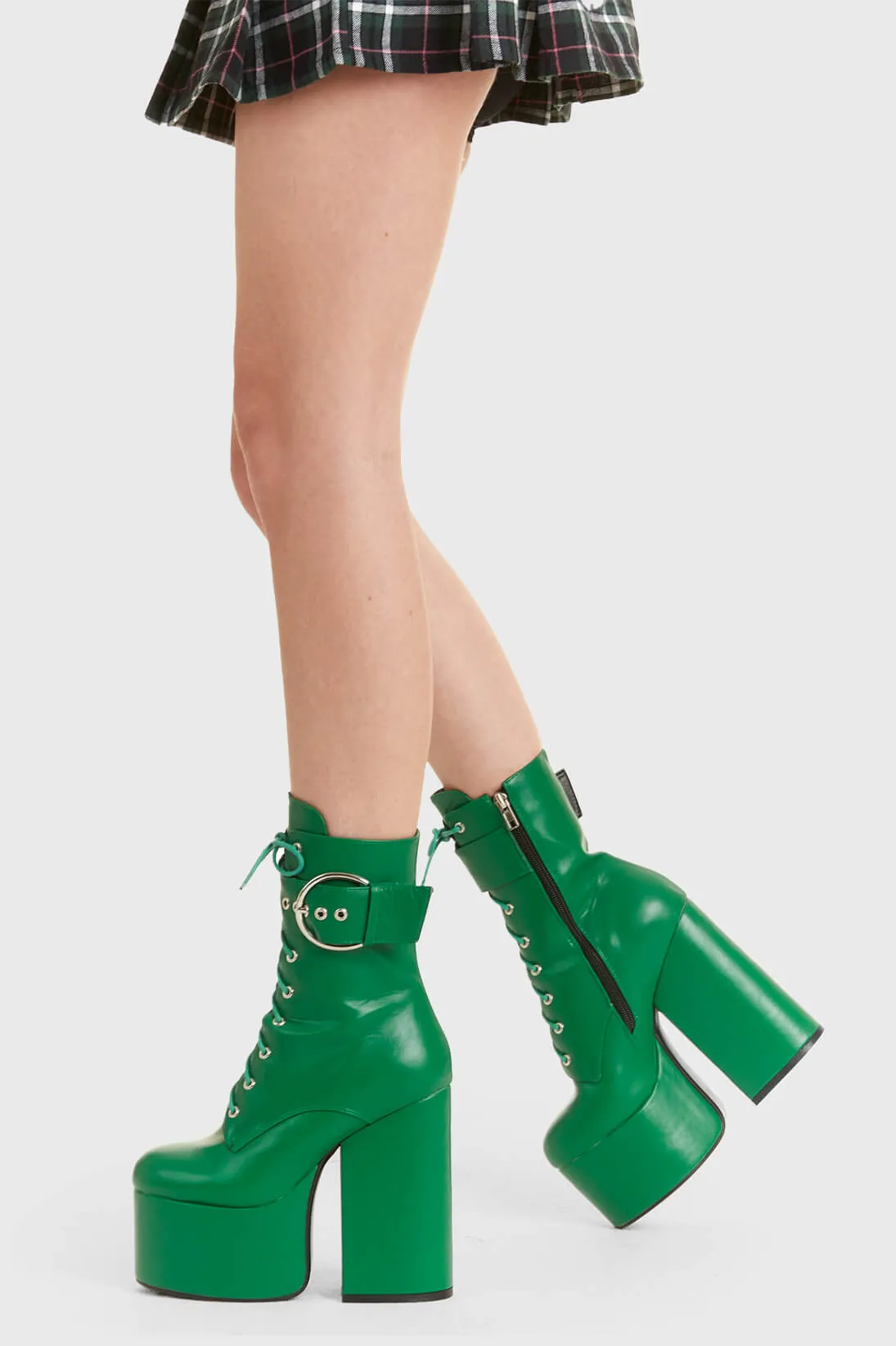 One Shot Platform Ankle Boots