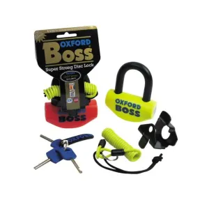 OXFORD BOSS ALARM DISC LOCK (14MM) YEL