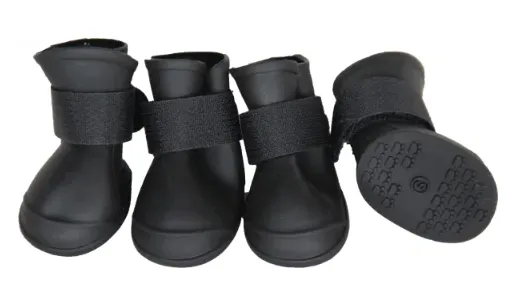 Pet Life - Elastic Protective Multi-Usage All-Terrain Rubberized Shoes for Dogs