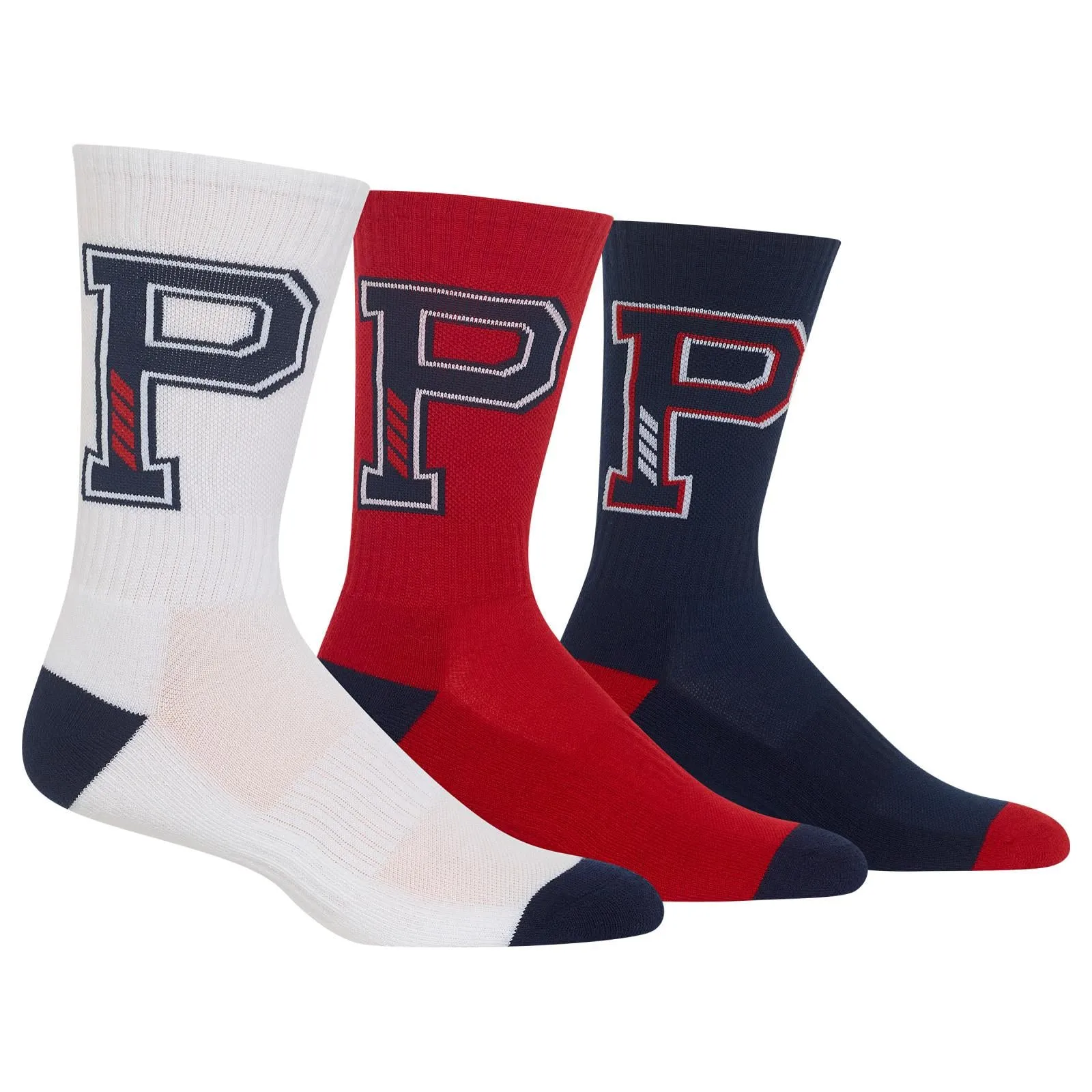 Polo Ralph Lauren Men's 3-Pack Big P Crew Sport Socks