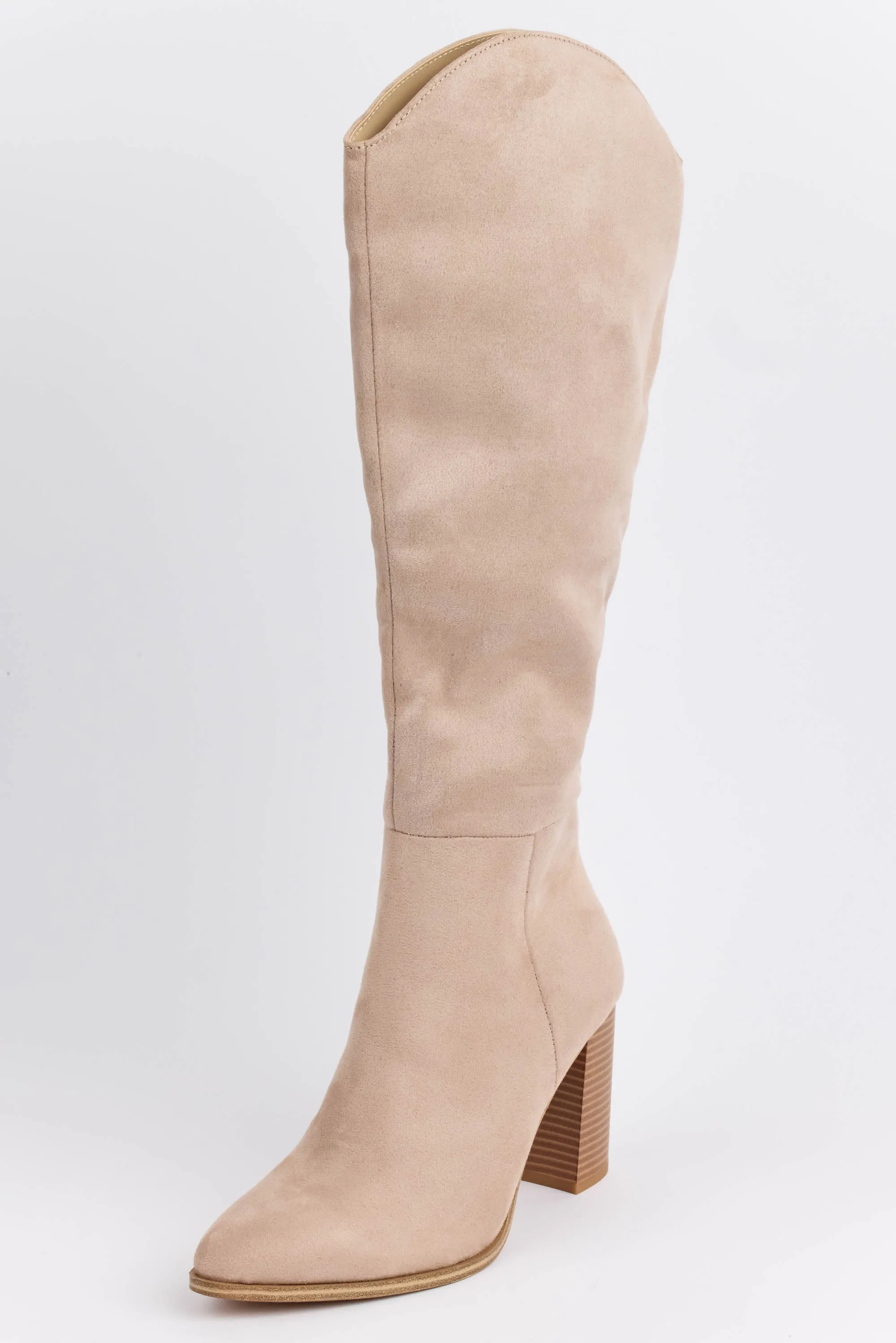 Priscilla Boots- Beige