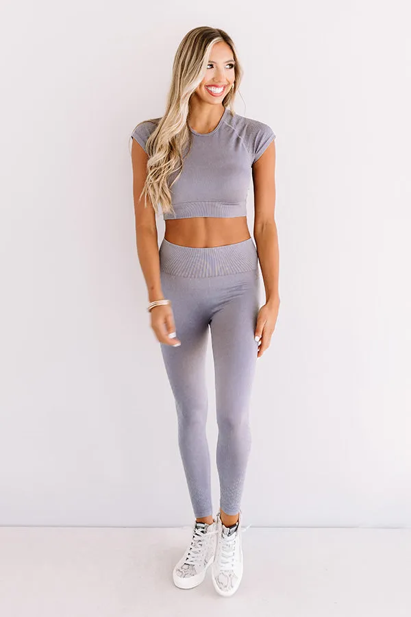 Quiet Meditation High Waist Active Legging In Heirloom Lilac