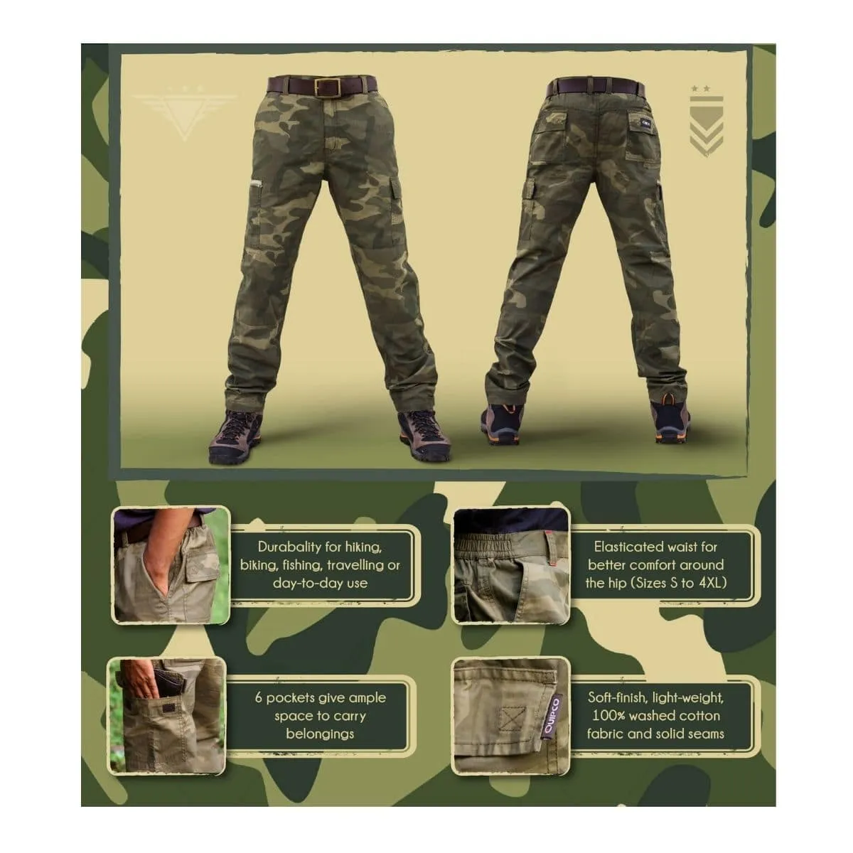 Ranger Camouflage Trek Cargo Pants