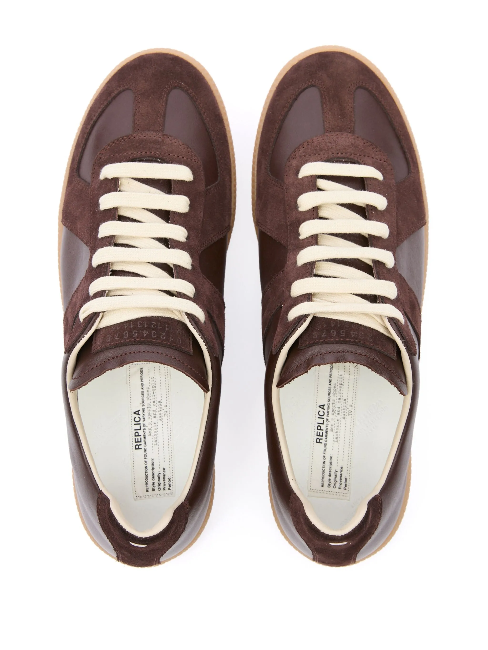 Replica Low Top Sneakers - Chic Brown