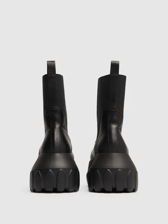 Rick Owens   60mm Beatle Mega Tractor leather boots 