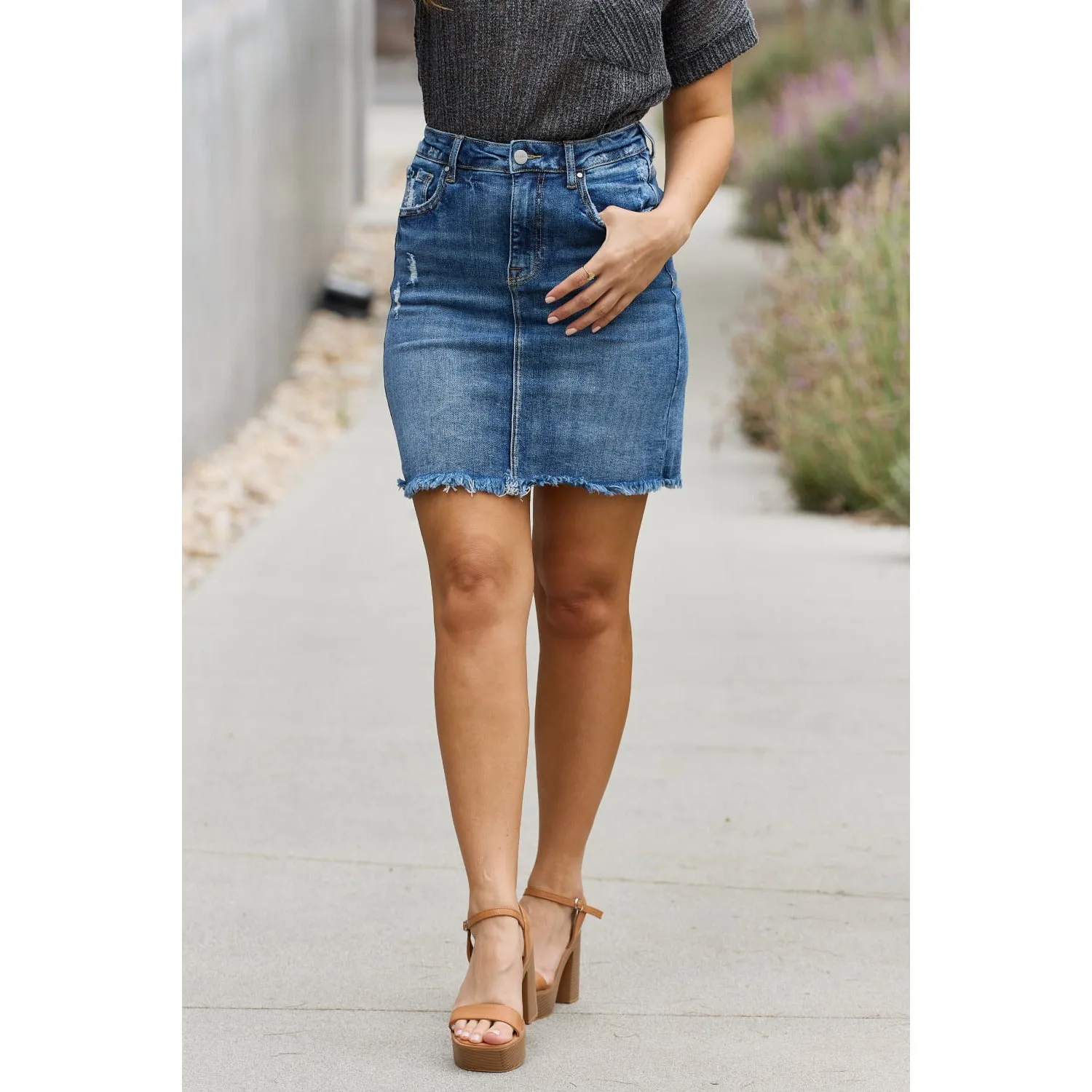 RISEN Amarila  Denim Mini Skirt