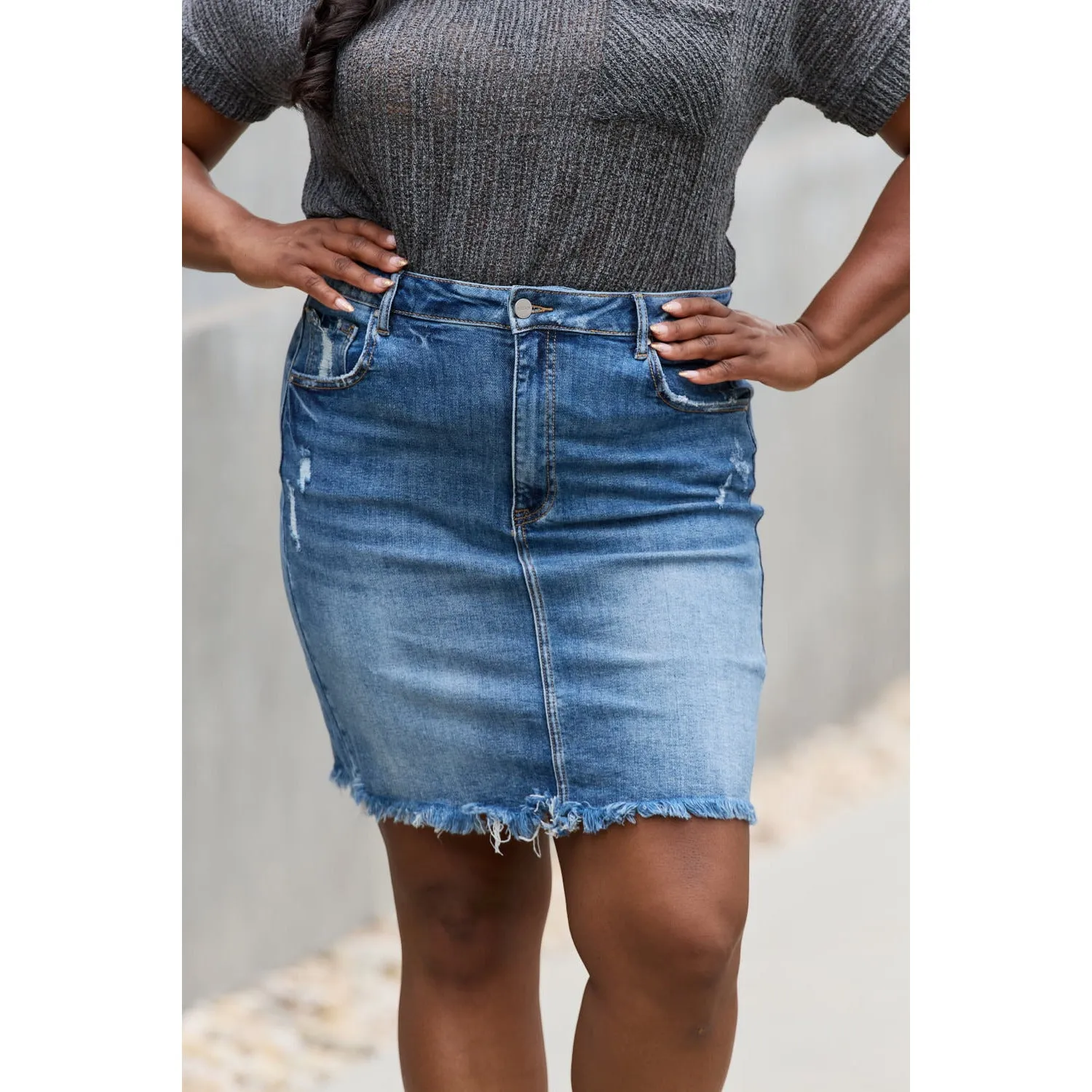 RISEN Amarila  Denim Mini Skirt