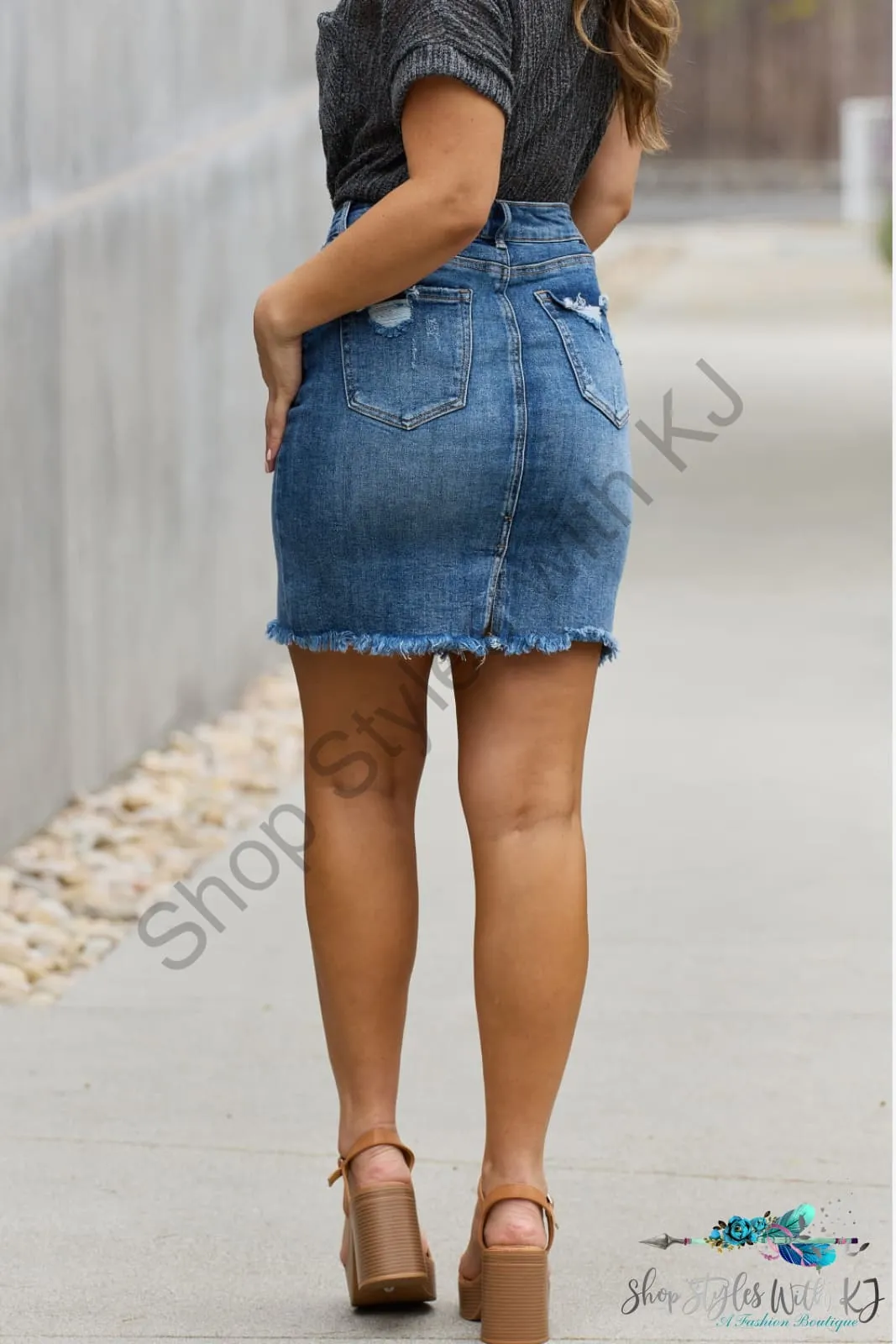 RISEN Amelia Denim Mini Skirt