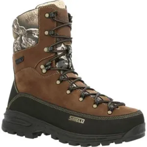 Rocky Mtn Stalker Pro Men's Waterproof Soft Toe 800G Insulated Mountain Boots Rks0530 In Brown Mossy Oak