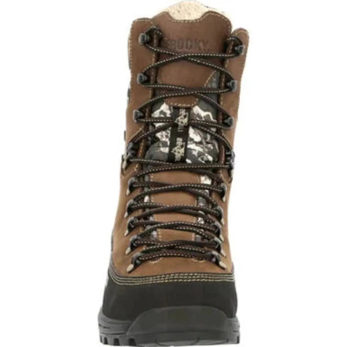 Rocky Mtn Stalker Pro Men's Waterproof Soft Toe 800G Insulated Mountain Boots Rks0530 In Brown Mossy Oak